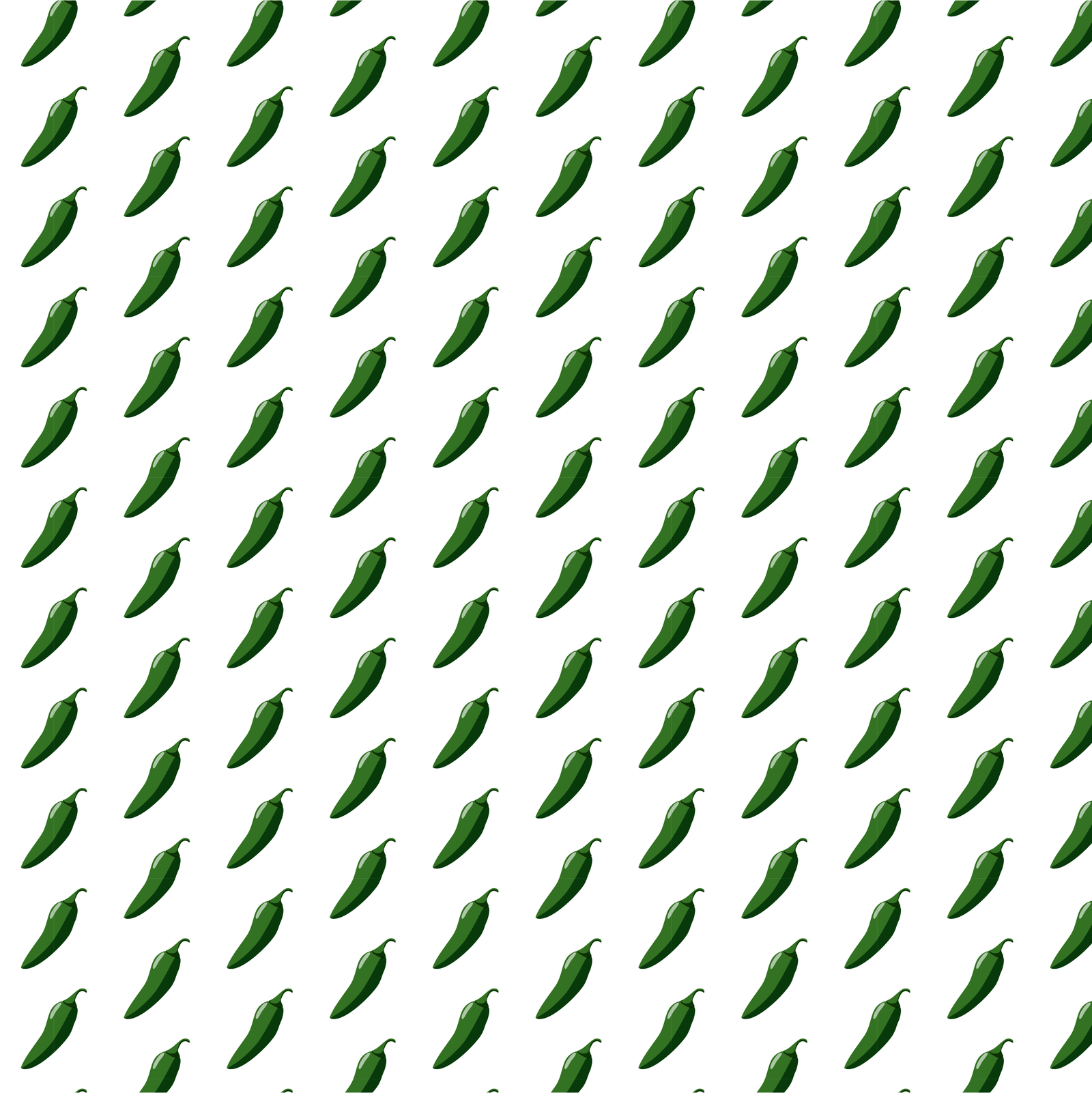 Green pepper pattern tile for repeat design